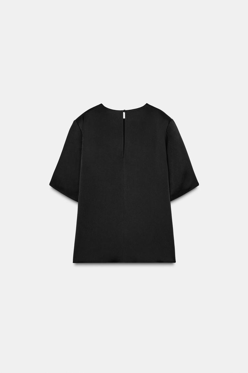 ZARA ТОП С ПОДПЛЕЧНИКАМИ ZW COLLECTION, ЧЕРНЫЙ