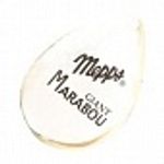 Блесна вращ. Mepps GIANT MARABOU Silver/Black (блистер)