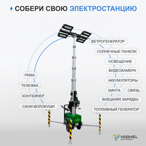 Передвижная мачта освещения, фото №973076666
