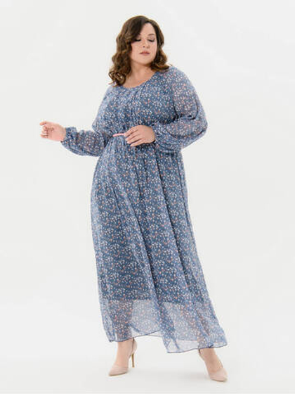 Шифоновое платье Бетти, тёплый серый