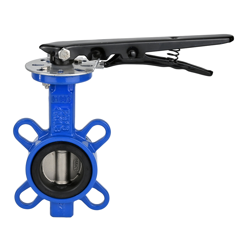 Water Butterfly Valve Elephant WCB-316L-VITON 232PSI, body material - stainless steel WCB, disk material - stainless steel 316L, seal - VITON, handwheel operated