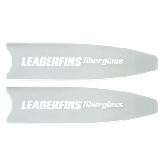 Лопасти Leaderfins Ice (стеклотекстолит) белые, с наклейкой, 20°