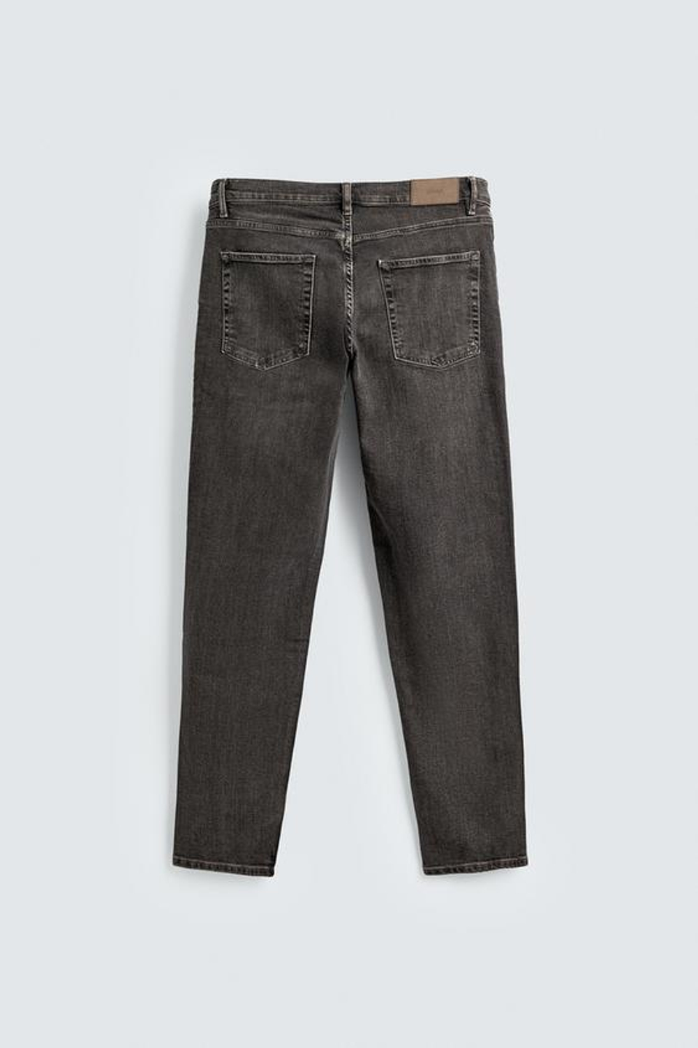 ZARA ДЖИНСЫ SLIM FIT БАЗОВЫЕ, СЕРЫЙ / БЕЖЕВЫЙ