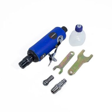 Пневмозачистная машинка с прорезиненной рукояткой(цанги:3мм,6мм, 25000об/мин, 94л/мин,6.3Bar,штуцер 1/4'') Forsage F-RP7305