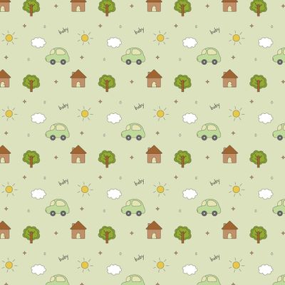 Машинка на зелёном фоне