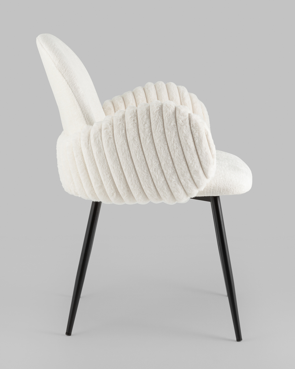 Стул обеденный Wave Stripes букле белый
