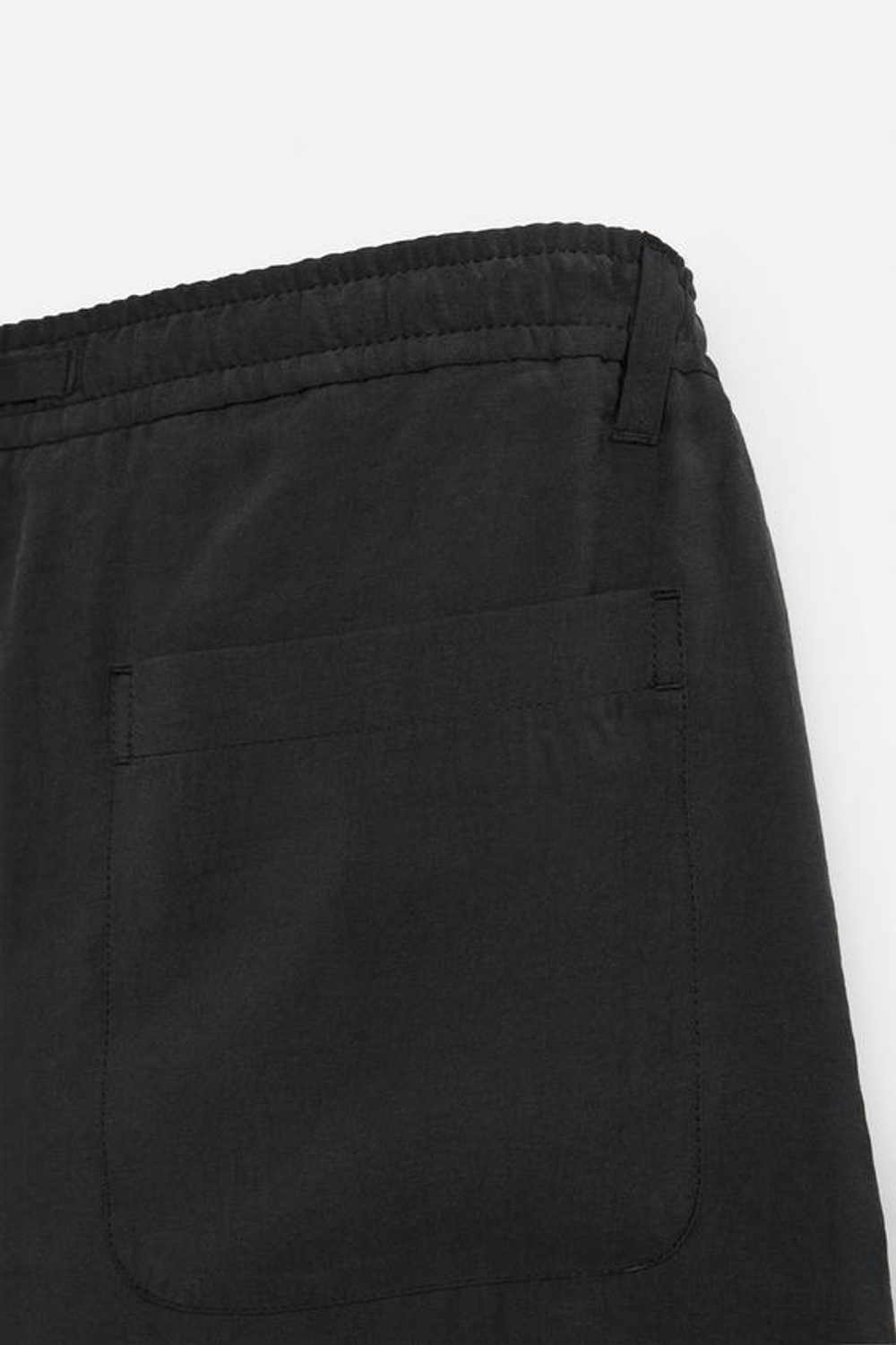 ZARA КОРОТКИЕ ШОРТЫ-БЕРМУДЫ КЛАССИЧЕСКОГО КРОЯ, ЧЕРНЫЙ