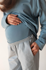 Брюки Карго Rain для беременных, Серо-голубой