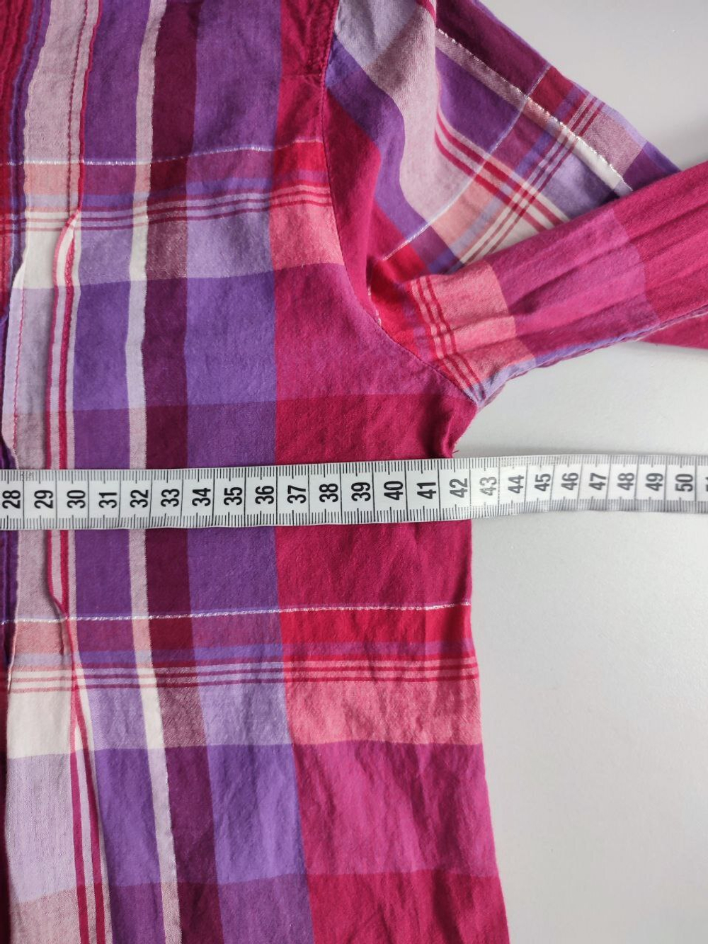 Рубашка H&M хлопковая в клетку на 14 лет