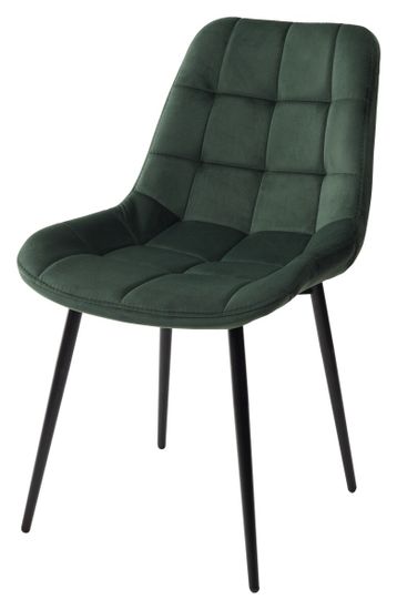 Стул ХОФМАН, цвет H-30 Изумрудный, велюр / черный каркас М-City