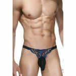 Мужские трусы стринги черные La Blinque LB15259