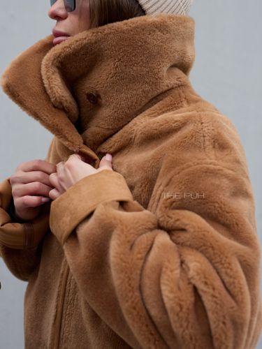 Двусторонняя дубленка на молнии