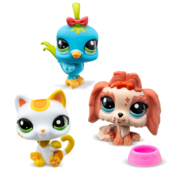 Littlest Pet Shop - Три питомца города Коллекционные фигурки Туба 3-ПАК LPS00550 / артикул   LPS00550 1  / GTIN 885561005516