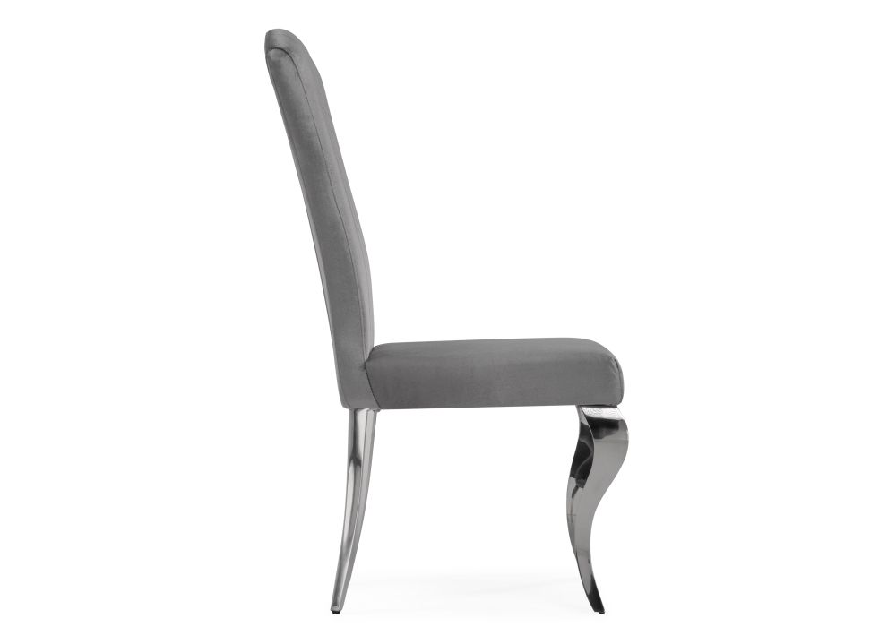 Стул на металлокаркасе Sally dark grey / steel