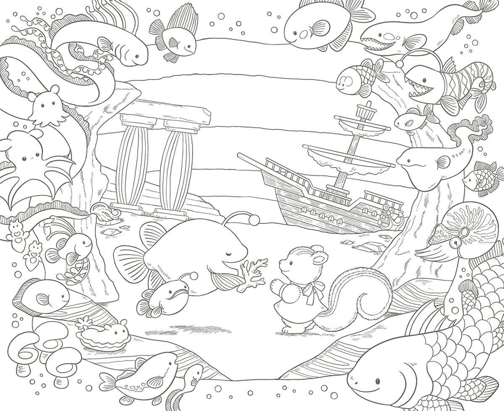 [Vol.7] Polar Bear's Adventure Cruise. Coloring Book