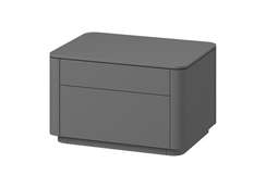 Тумба прикроватная Tammi 2 ящика ширина 60 см (серый)