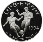1 доллар США Чемпионат мира по футболу S 1994 год PROOF