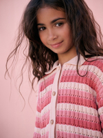 Рубашка с коротким рукавом и шорты в комплекте для девочки Next AB7-184, Розовый