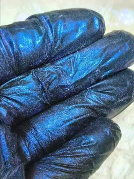 Пигмент 7071 - Синий мерцающий жемчуг - универсальный