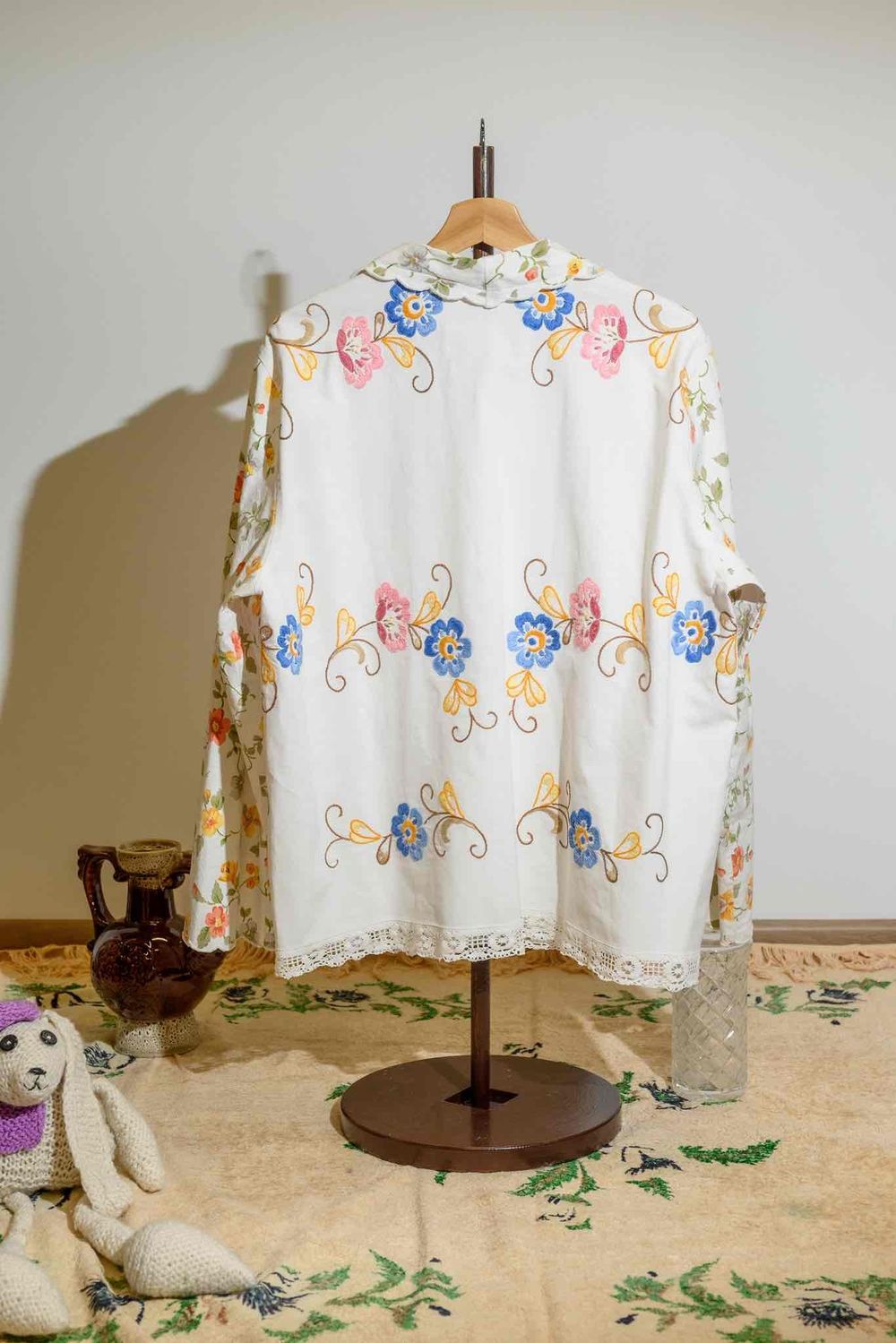 Рубашка Soeurs Purple Flowers Shirt white