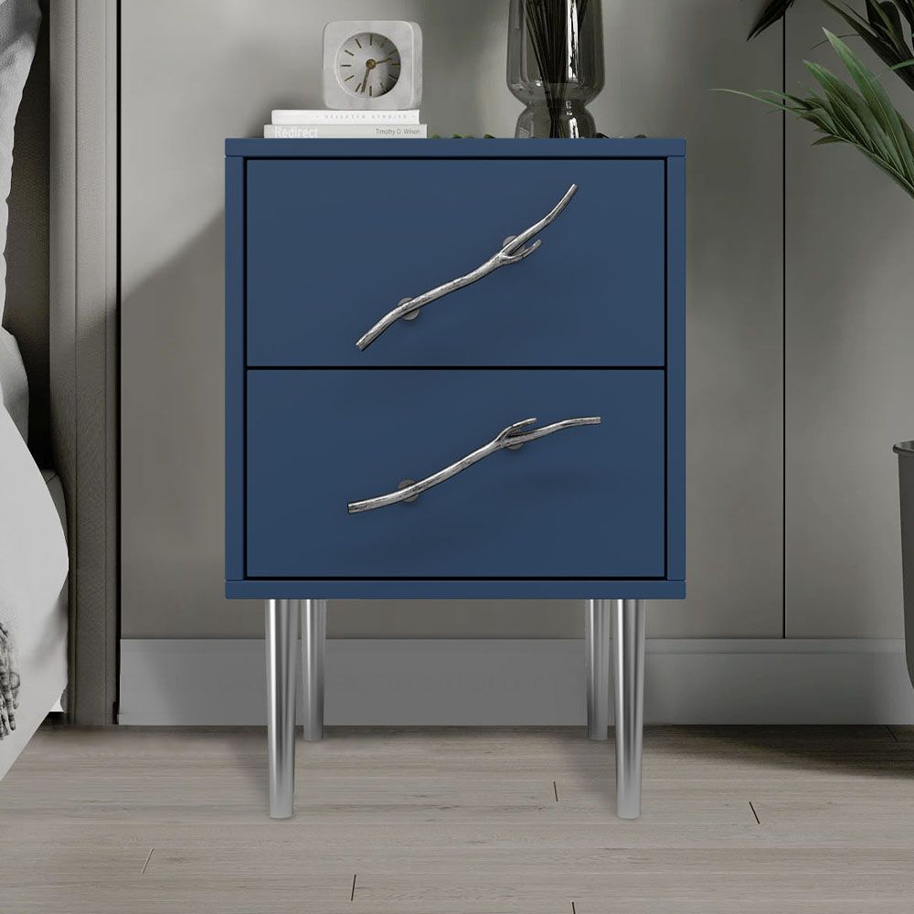 Тумба Арт Колор matte Стайл Сильвер Королевский синий матовый