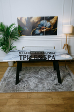 Кухонный раздвижной стол "Гранд", белый