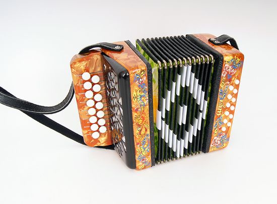 S40XL-C-YL Гармонь "Сувенир" 15х12-I, желтая, Шуйская гармонь