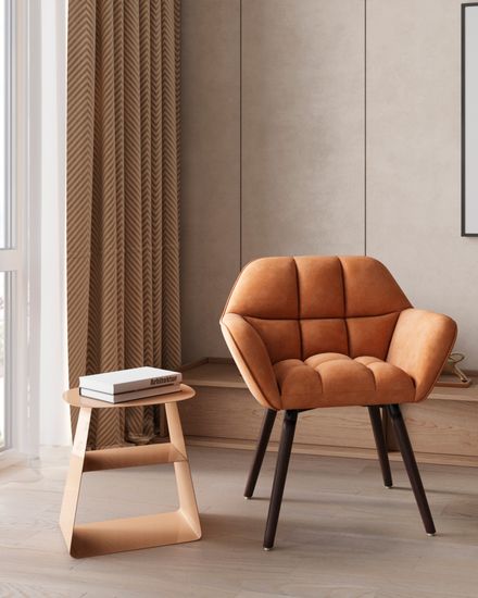 Журнальный столик Leyre металл серый