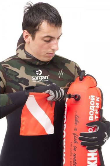 Буй Sargan Гладыш маркерно-трансп. с грузовым карманом оранжево-желтый