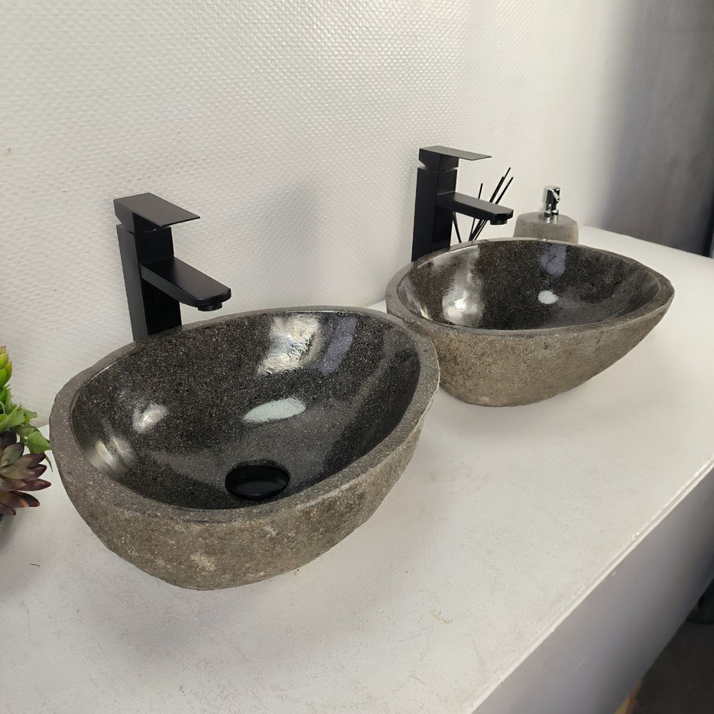 Раковина из речного камня ПАРА! RS-65128 41*33*15 0865