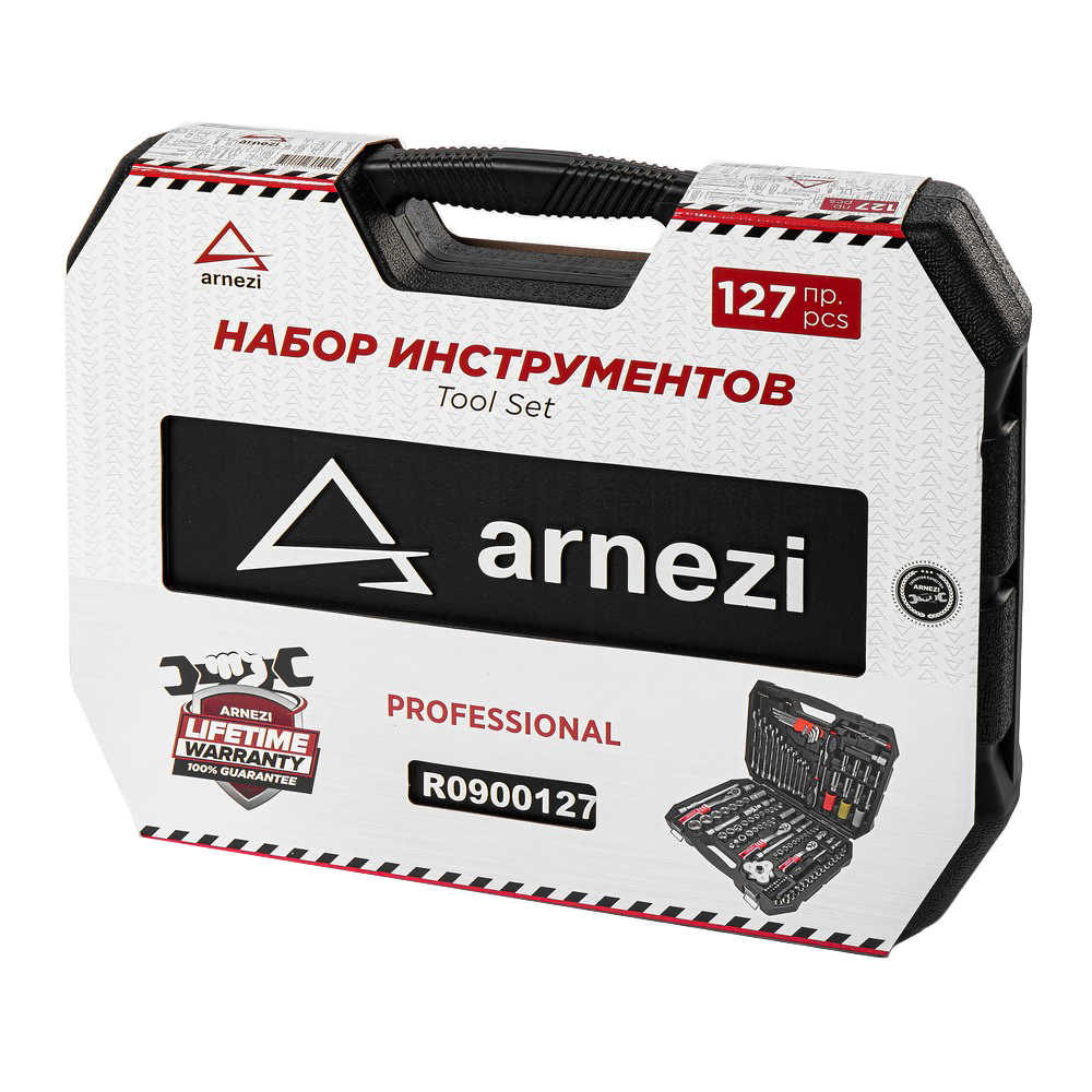 Набор инструментов 127 пр. 1/4"DR, 1/2"DR, 3/8"DR ARNEZI R0900127