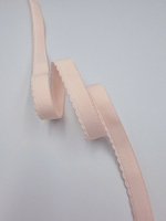 Ажурная становая резинка серебристый пион 11 мм (Pantone 12-1206 TPX)