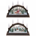 Сувенир с подсветкой «Сказочные гости со свечами» 15,5*4*9,5 см