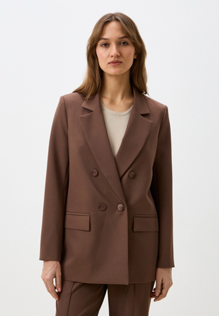 Пиджак классический, цвет шоколадный