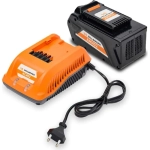 Аккумуляторная газонокосилка VILLARTEC MA4043 SET2 40В (1 x 2 Ач, ЗУ) нож 43 см, MA4043Set2