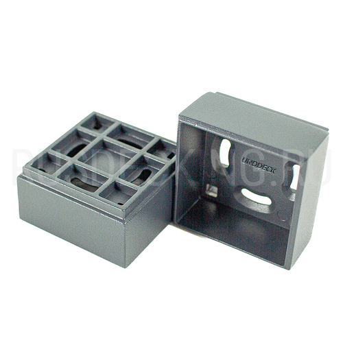 Крепление балясины прямое Rus Deking Серый 55х55 алюминий