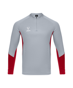 Джемпер тренировочный JOGEL PREMIER PerFormDRY Training Zip Top, серый/темно-красный