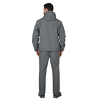 Куртка СИРИУС-АЗОВ с капюшоном серый софтшелл плотность 350 г/кв.м