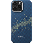 Чехол iPhone 16 Pro Max Pitaka Tactile Woven Case (StarPeak / Milky Way Galaxy)