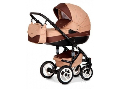 Детская коляска Riko brano 3 в 1 (Бежевый/коричневый)