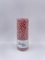 Пластиковые бусы Бисер 8 мм.*10 м., розовый, Christmas DeLuxe (89727)