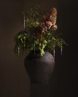 ZARA HOME СТЕКЛЯННОЕ ЕЛОЧНОЕ ИГРУШКА В ФОРМЕ КАПЛИ, ПРОЗРАЧНЫЙ