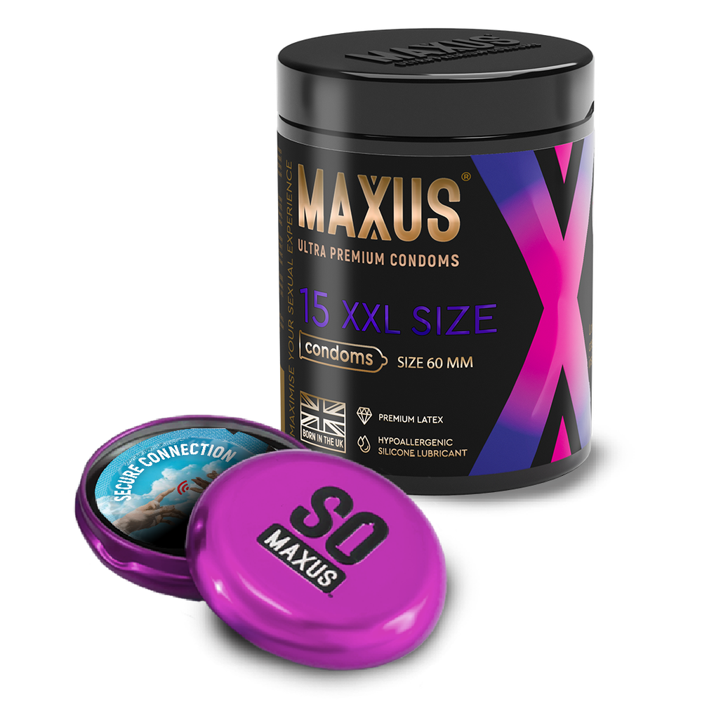 Презервативы MAXUS XXL, с увеличенным размером, X-Edition, 15 шт