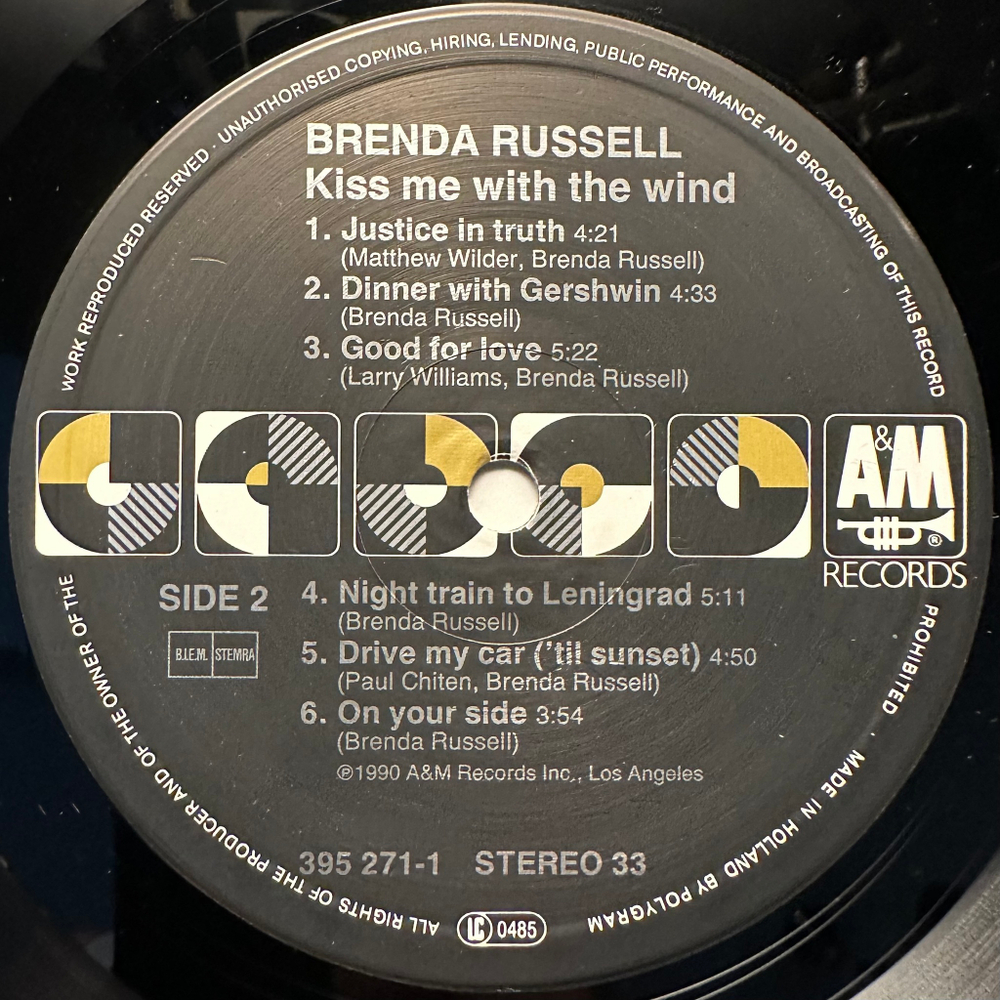 Brenda Russell- Kiss Me With The Wind (Голландия 1990г.)