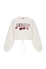Свитшот «MD rouge» white