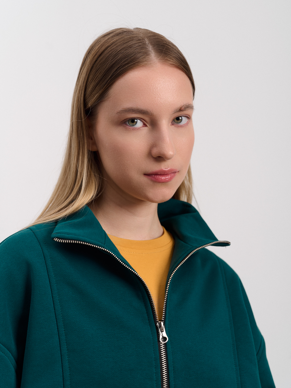 Костюм женский трикотажный "Волна" малахит