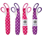 Ножницы портновские в чехле, 24,5 см., чехол "горошек"