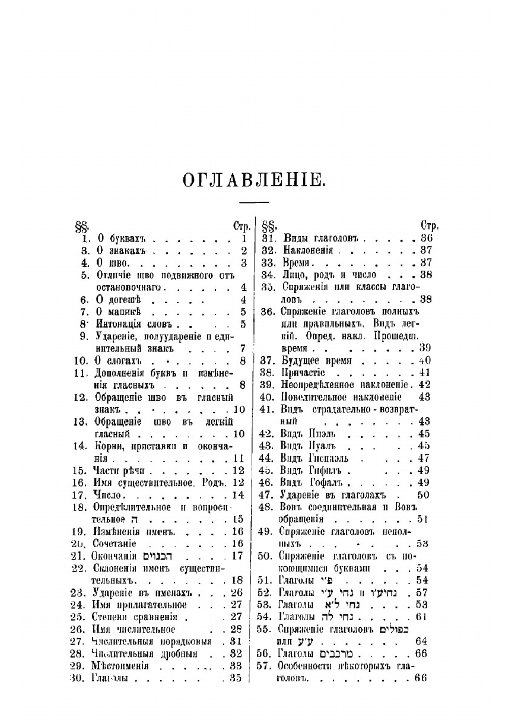 Краткая грамматика древнееврейского языка | Троцкий Моисей Исаакович