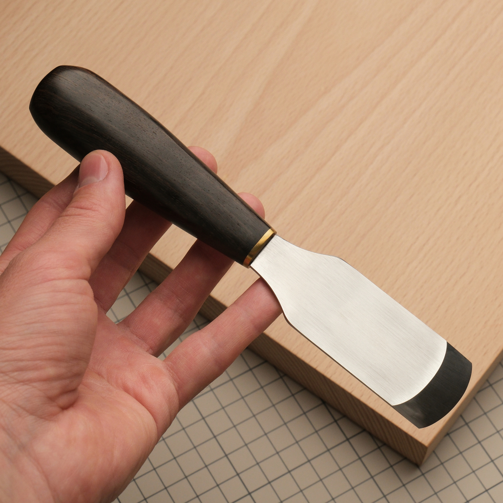 Нож прямой с закругленным лезвием для шерфовки и раскроя