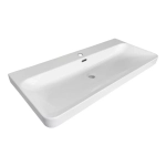 Подвесная тумба-умывальник Comforty Мадрид-100М2(Н) серый шёлк с раковиной CF19595BX-100